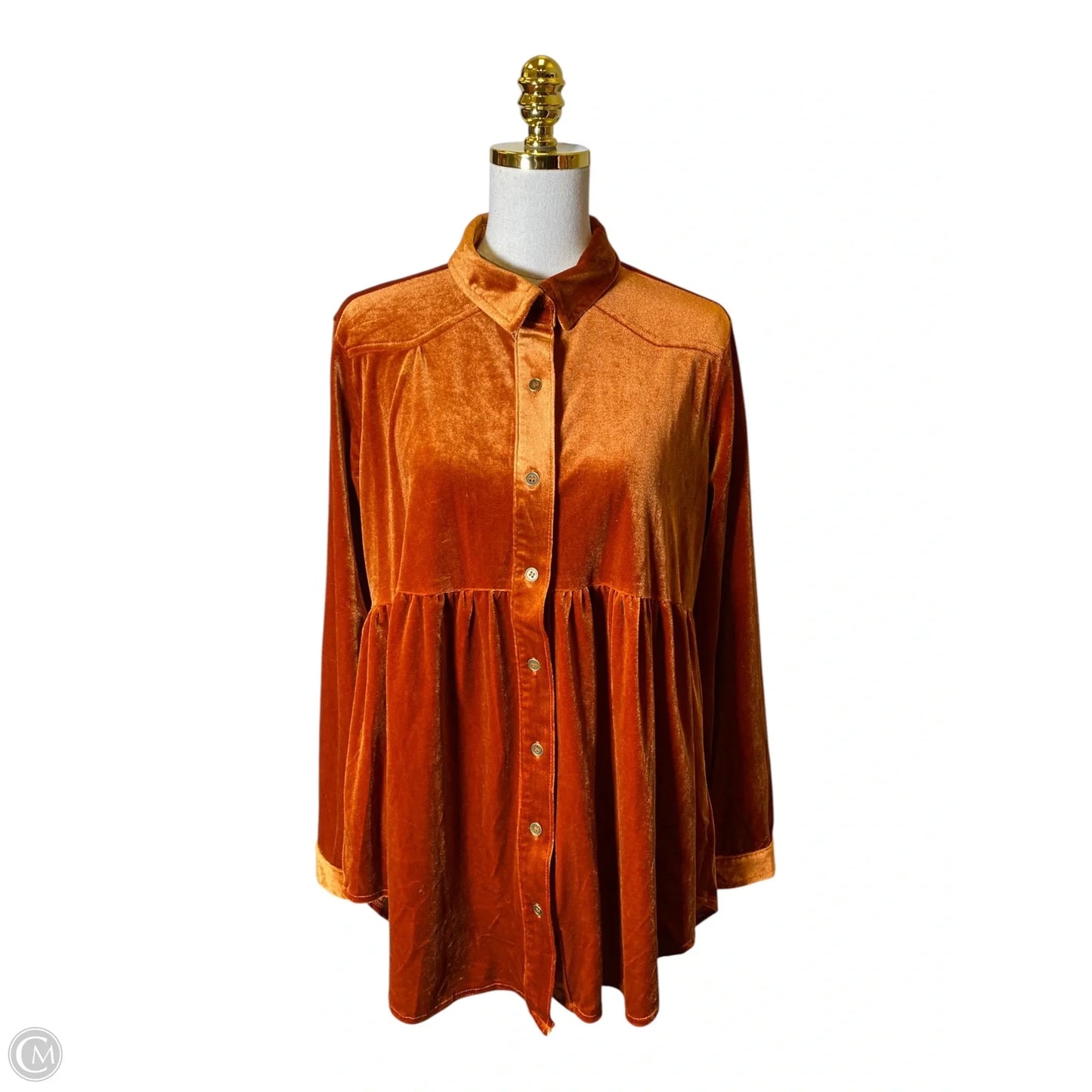 Top Long Sleeve By Umgee In Orange, Size: Xl