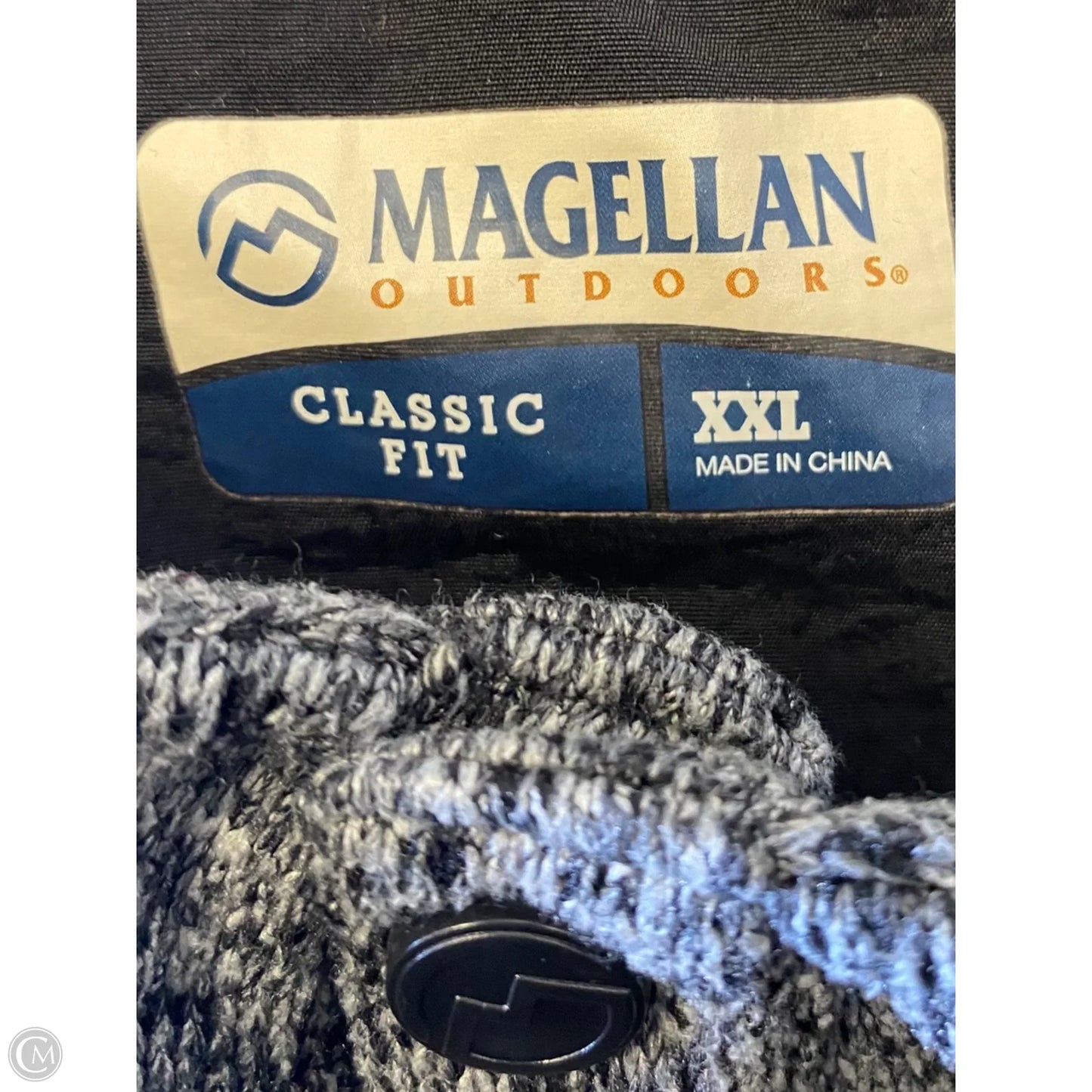 Sweatshirt Collar By Magellan In Grey, Size: Xxl