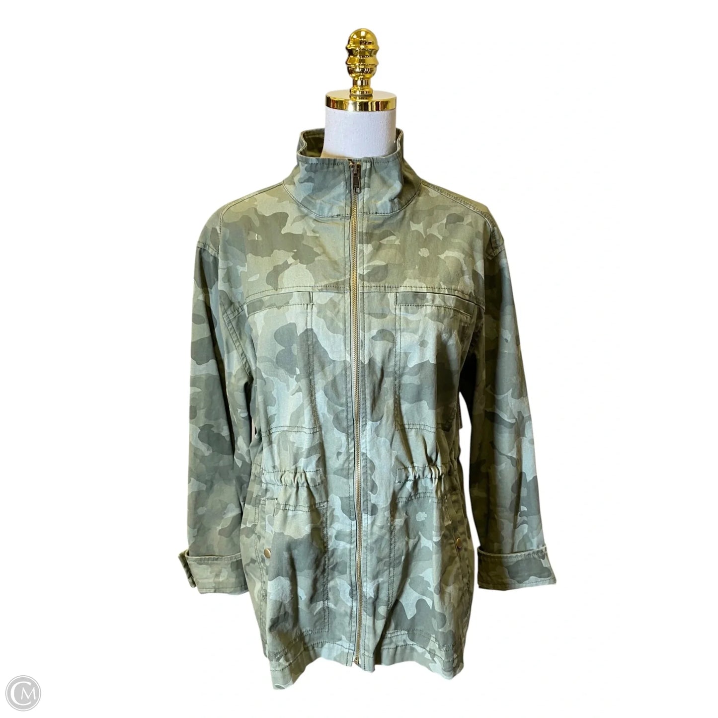 Jacket Moto By Old Navy In Camouflage Print, Size: Xl
