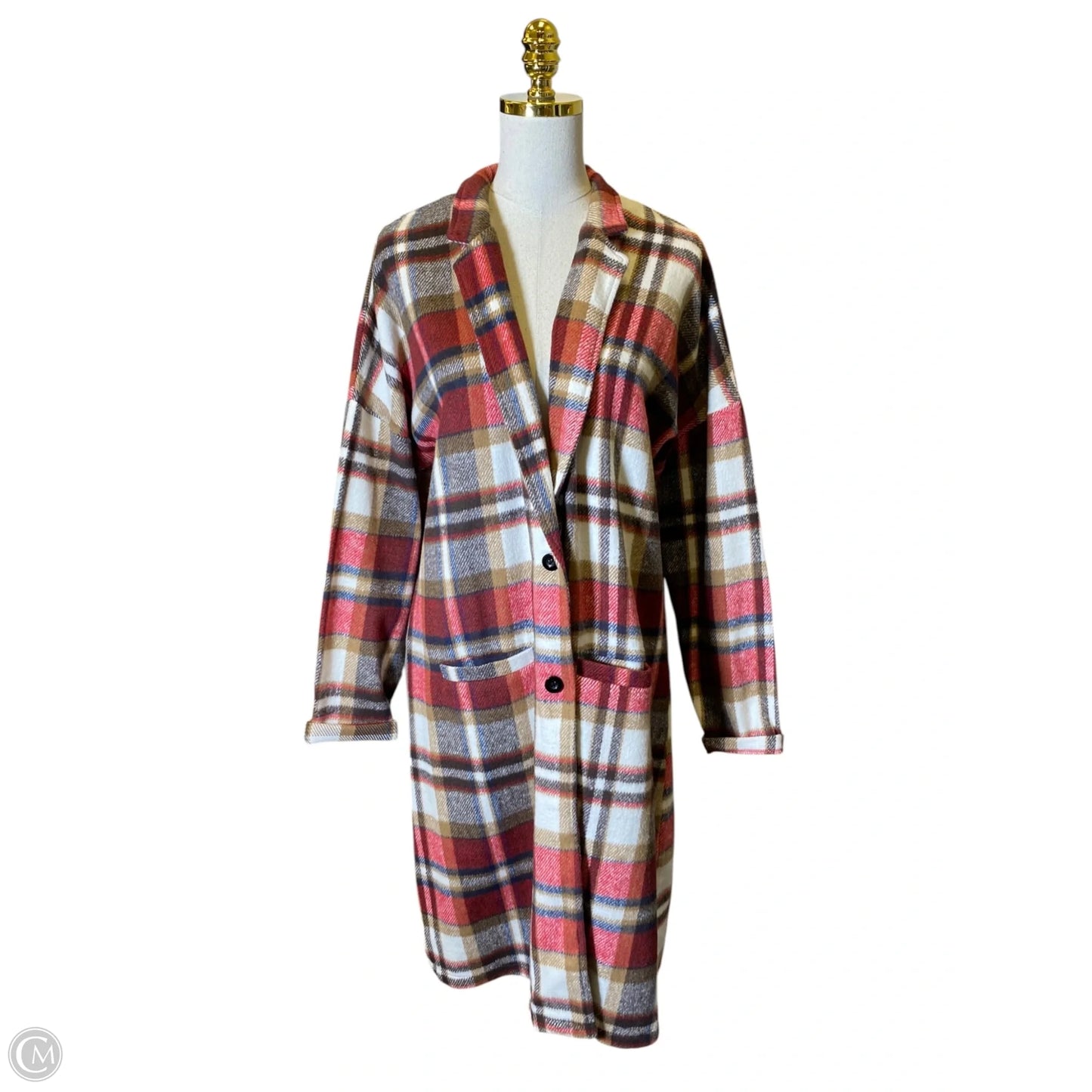 Coat Other By Clothes Mentor In Plaid Pattern, Size: Xxl