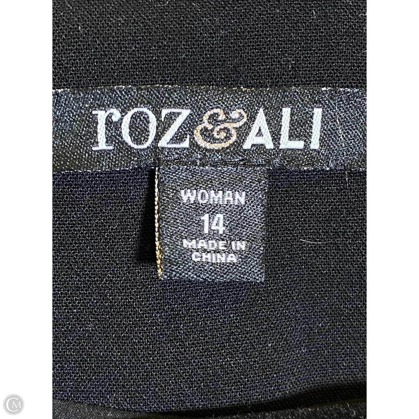Blazer By Roz And Ali In Black, Size: 14