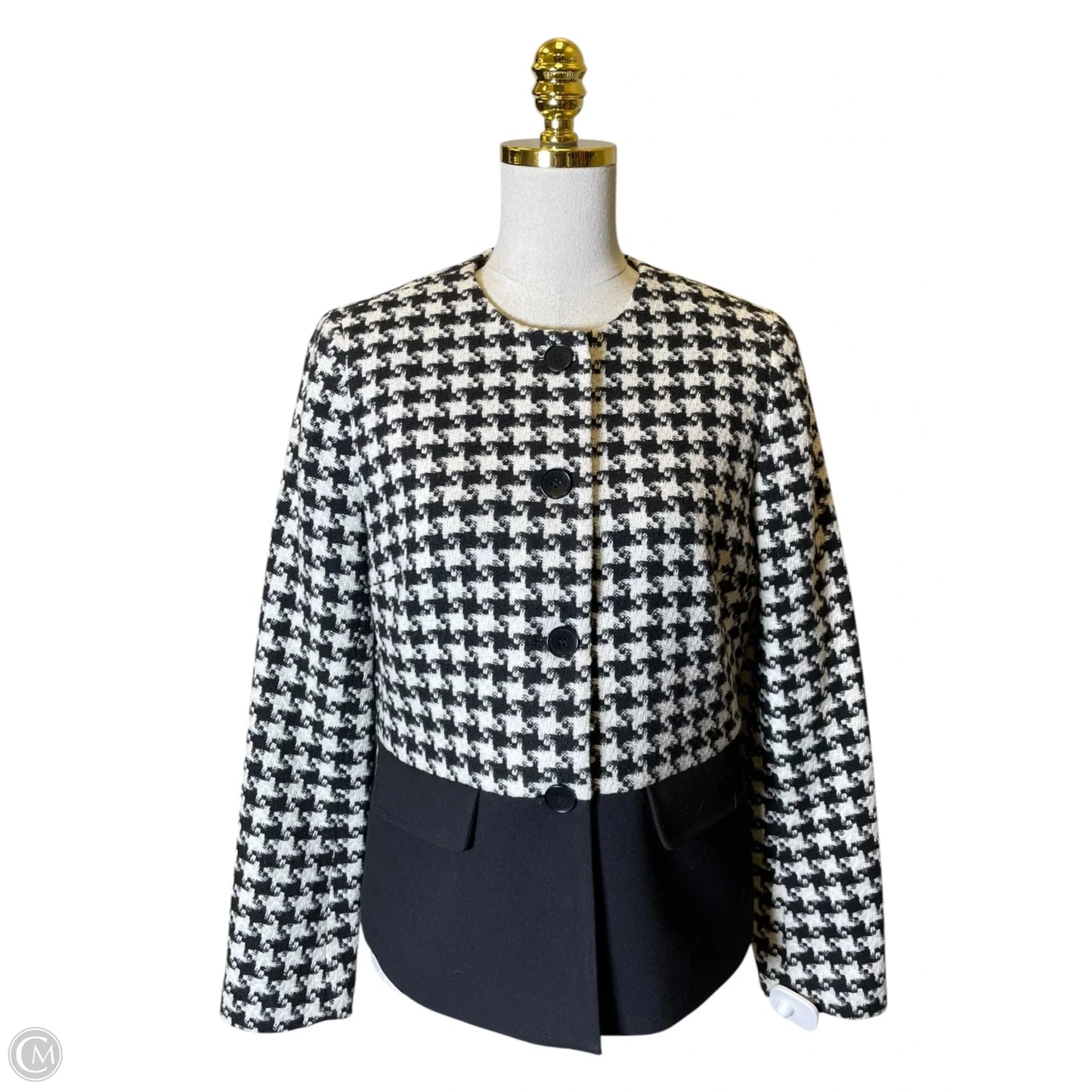Blazer By Talbots In Black & White, Size: 6