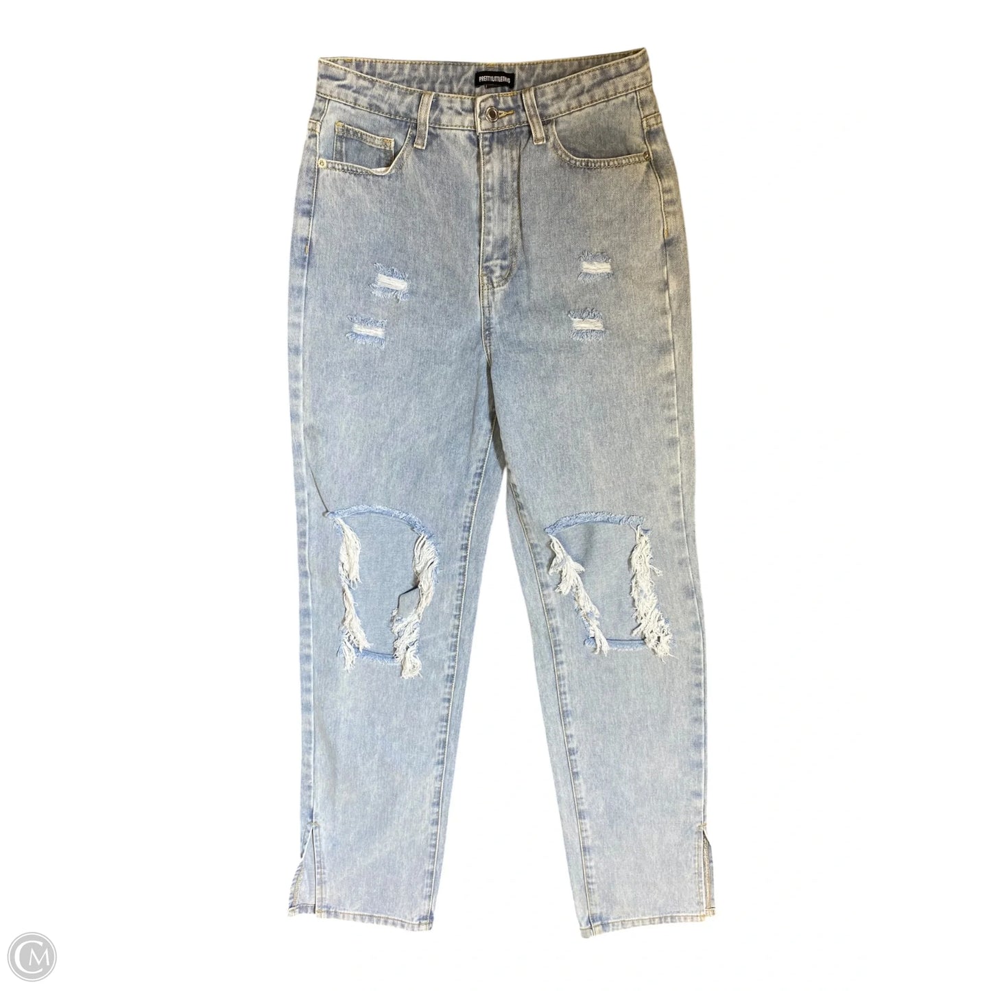 Jeans Straight By Pretty Little Thing In Blue Denim, Size: 6