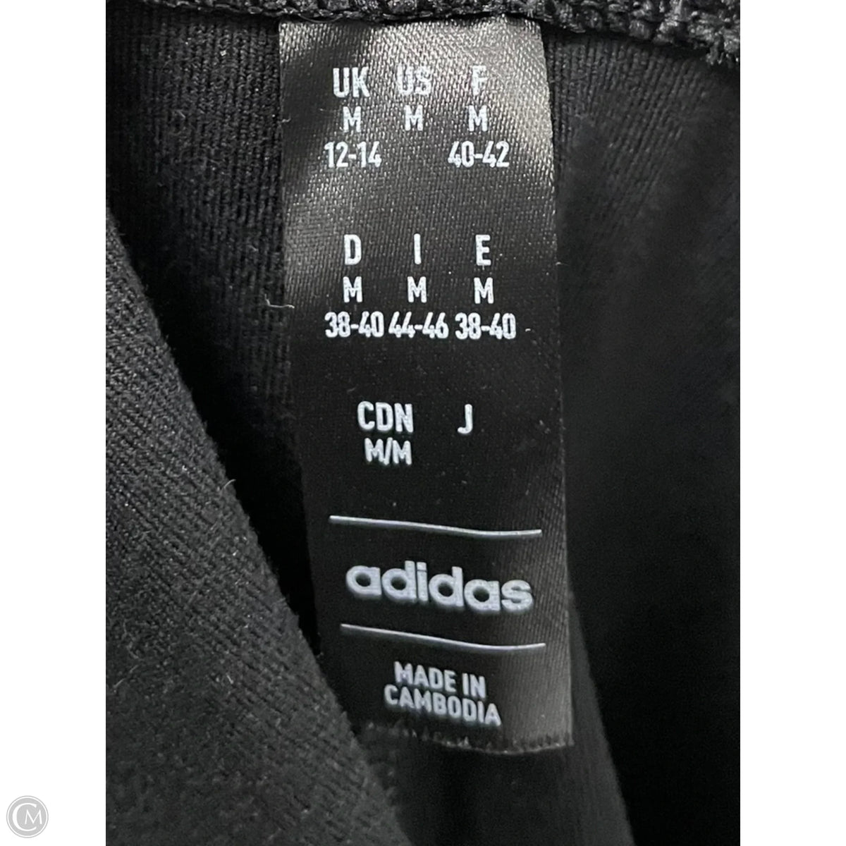 Athletic Tank Top By Adidas In Black, Size: M