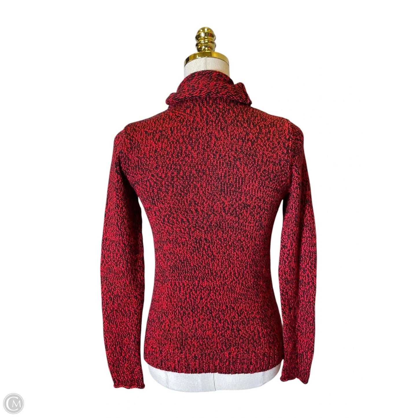Sweater By Clothes Mentor In Black & Red, Size: S