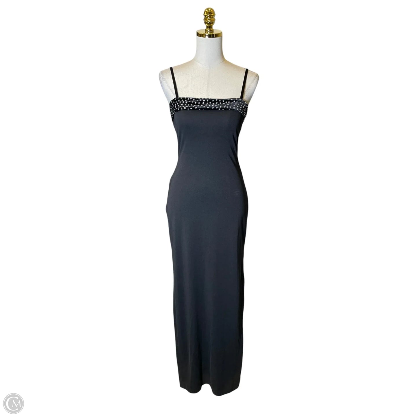 Dress Casual Maxi By Clothes Mentor In Black & Silver, Size: S