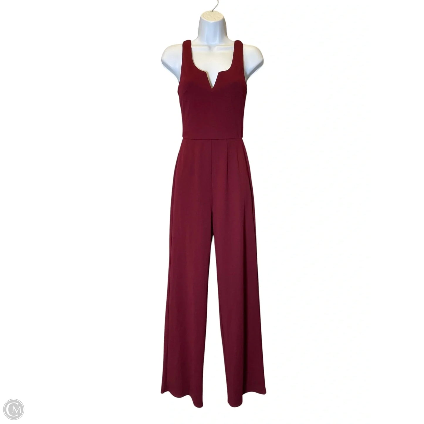 Jumpsuit By Trixxi In Maroon, Size: Xs