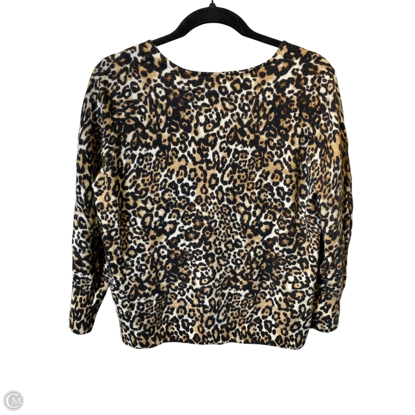 Top 3/4 Sleeve By Talbots In Animal Print, Size: 2x