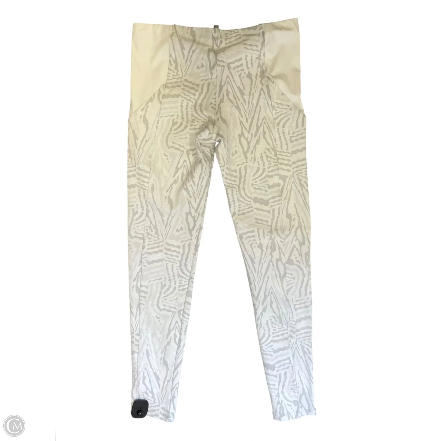 Athletic Leggings By Clothes Mentor In Grey & White, Size: Xl