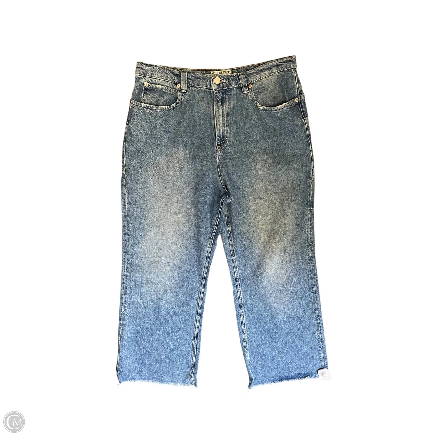 Jeans Wide Leg By We The Free In Blue Denim, Size: 12