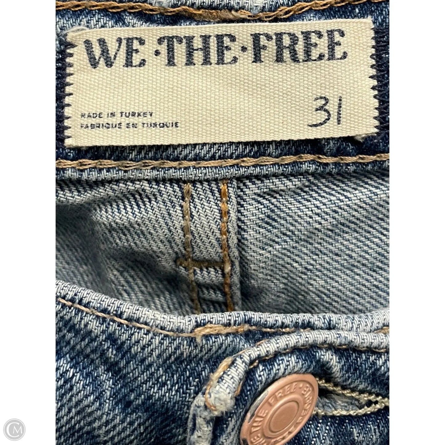 Jeans Wide Leg By We The Free In Blue Denim, Size: 12