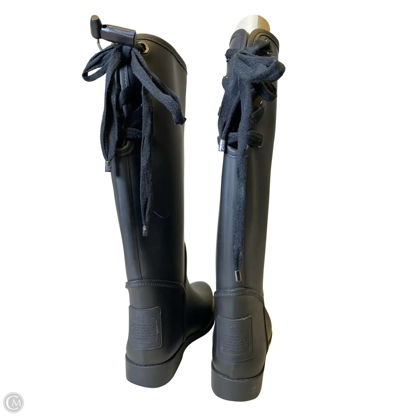 Boots Designer By Coach In Black, Size: 8