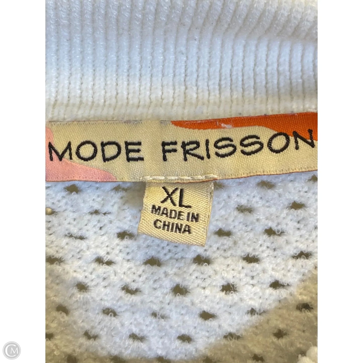 Sweater By Clothes Mentor In White, Size: Xl