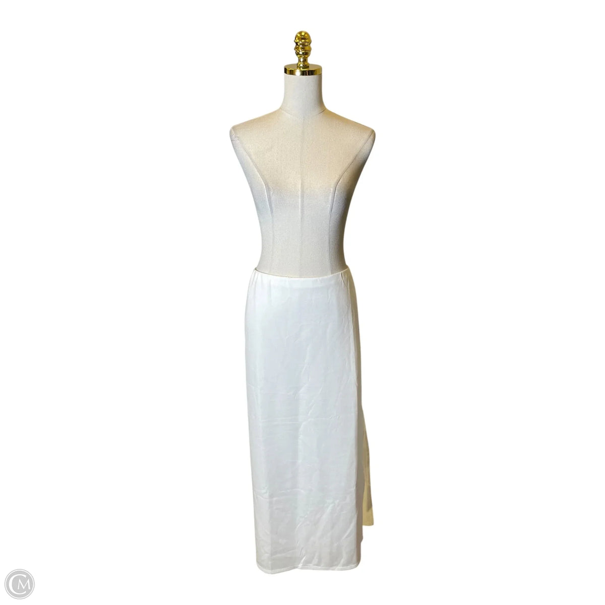 Skirt Maxi By Scoop In White, Size: Xl