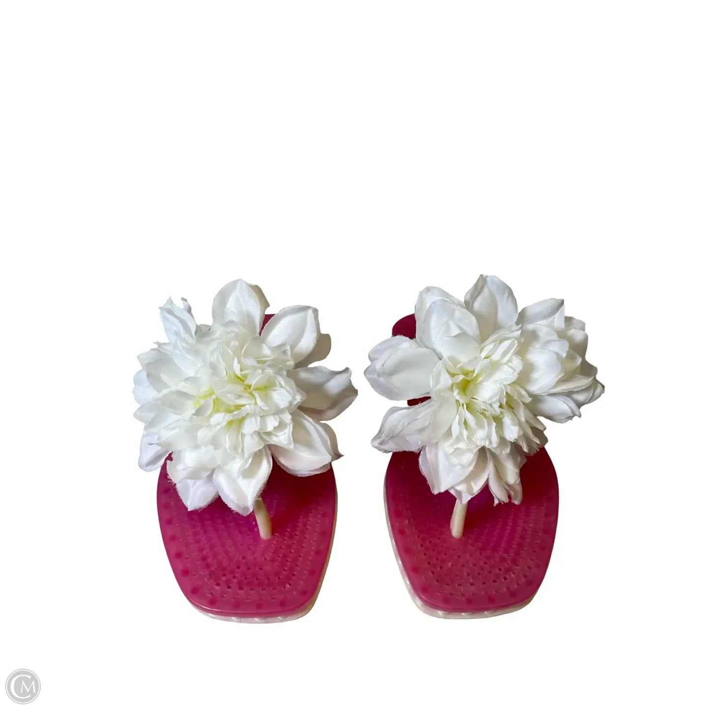 Sandals Designer By Kate Spade In Pink & White, Size: 5