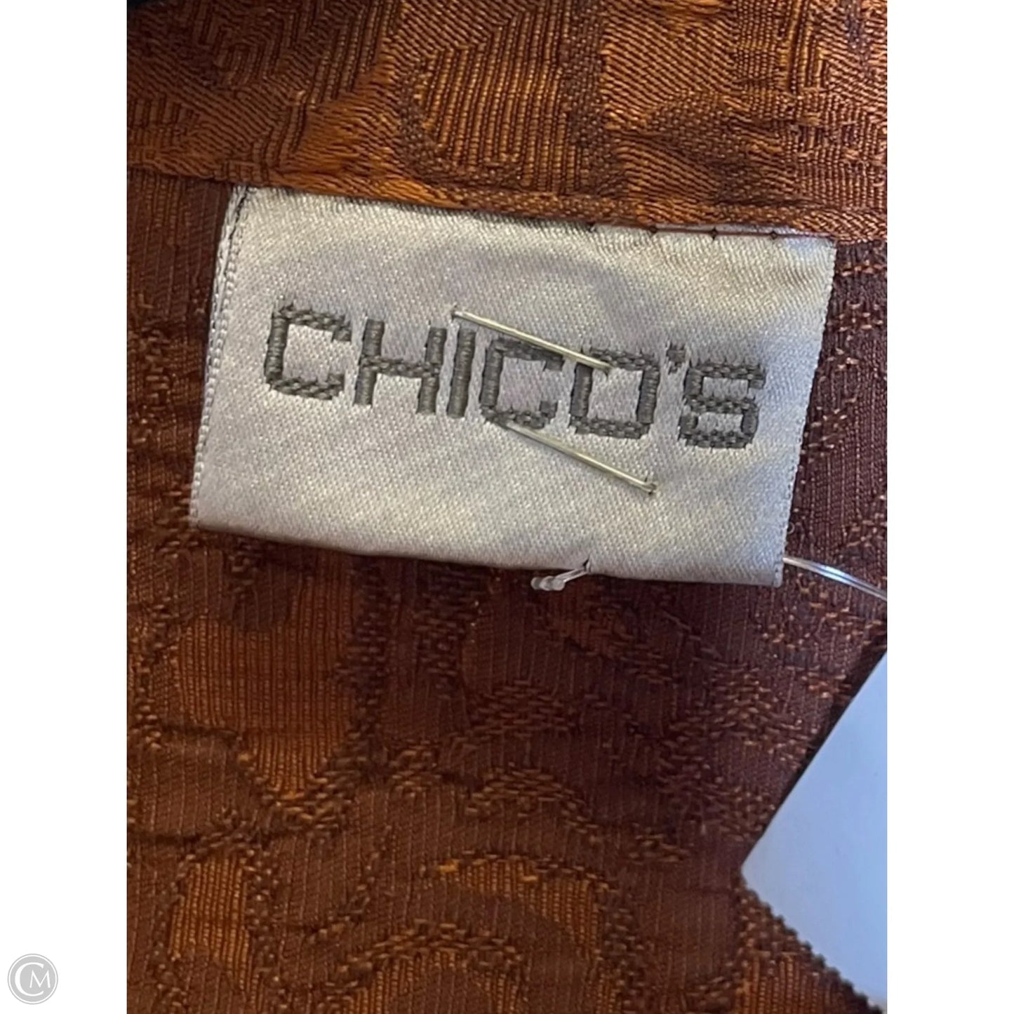 Jacket By Chicos In Orange, Size: M