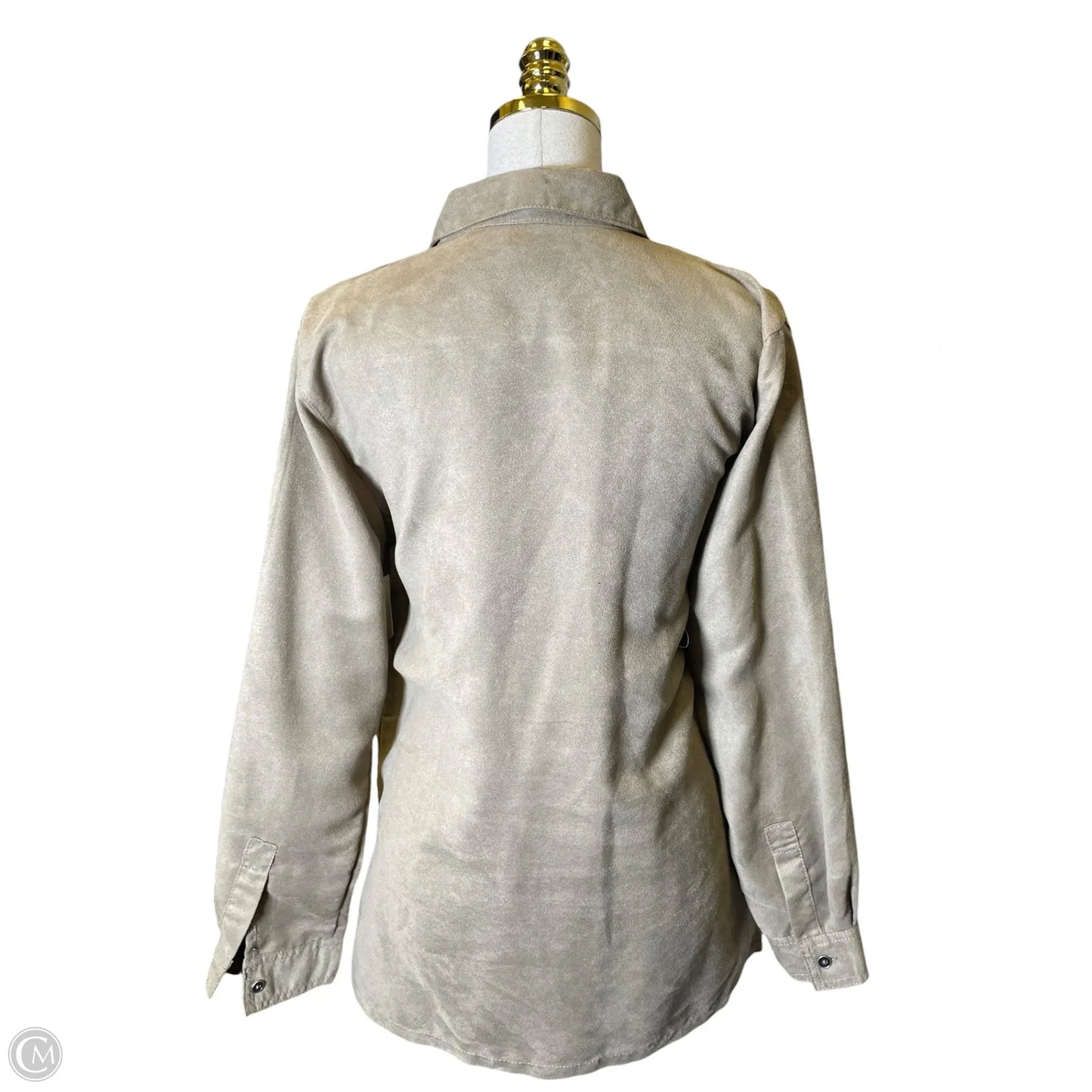 Top Long Sleeve By Chicos In Brown, Size: M