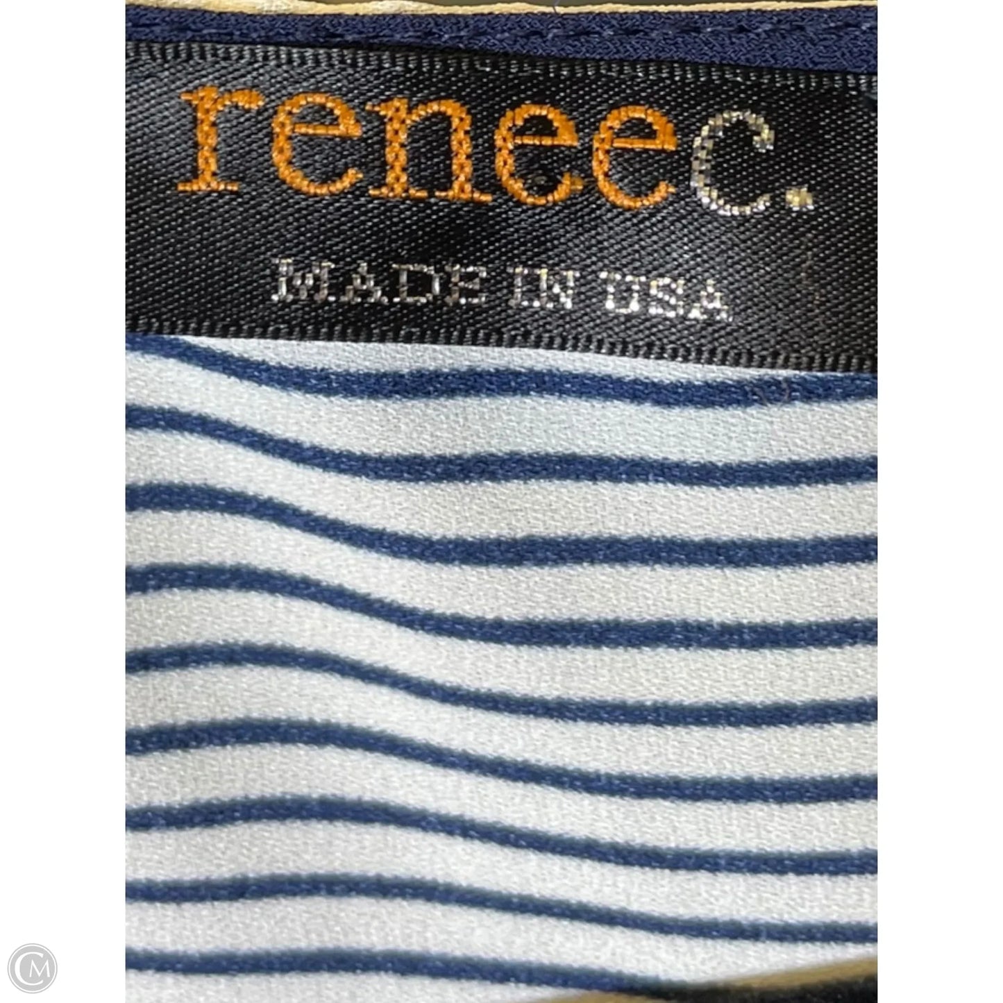 Top Long Sleeve By Renee C In Striped Pattern, Size: L