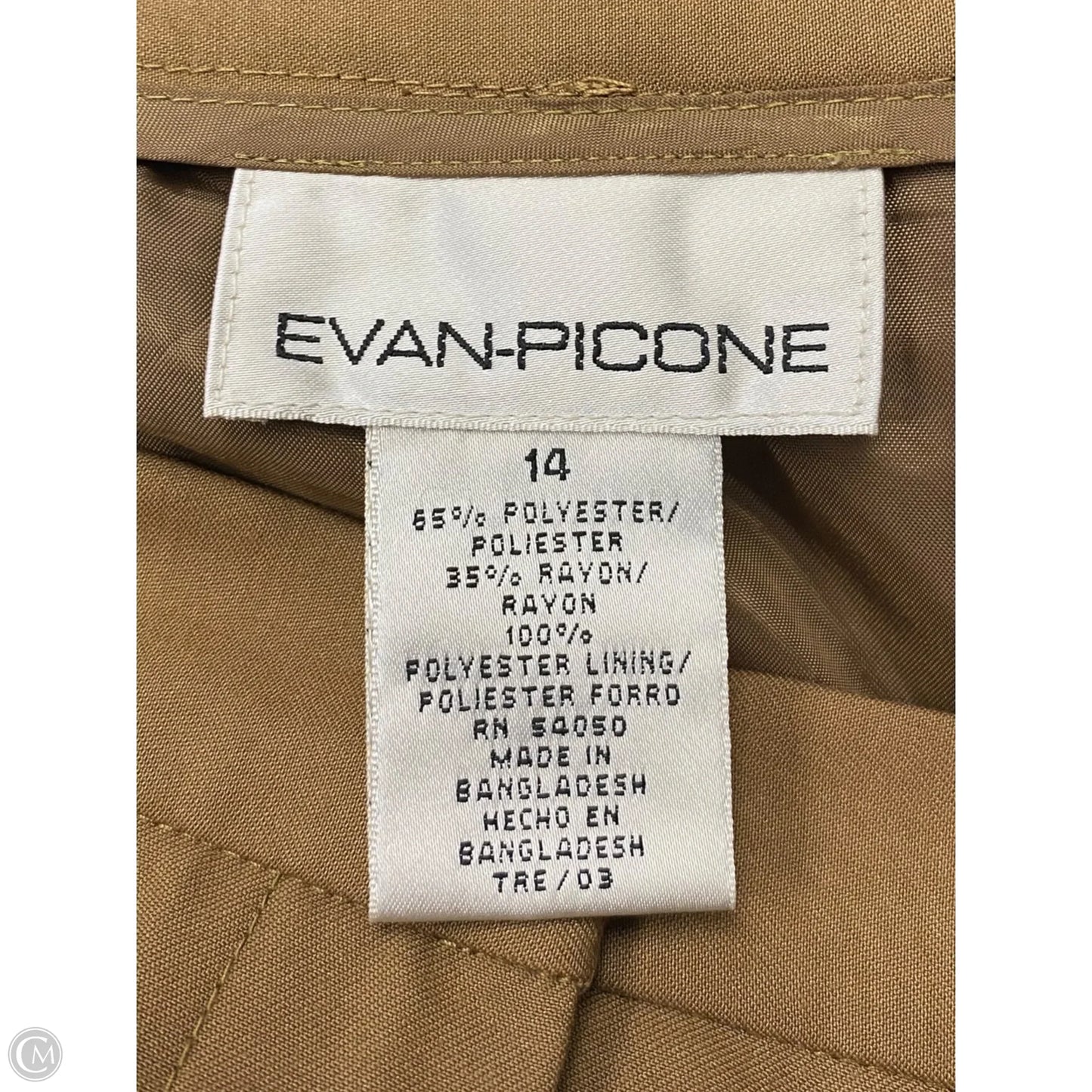 Skirt Maxi By Evan-picone In Beige, Size: 14