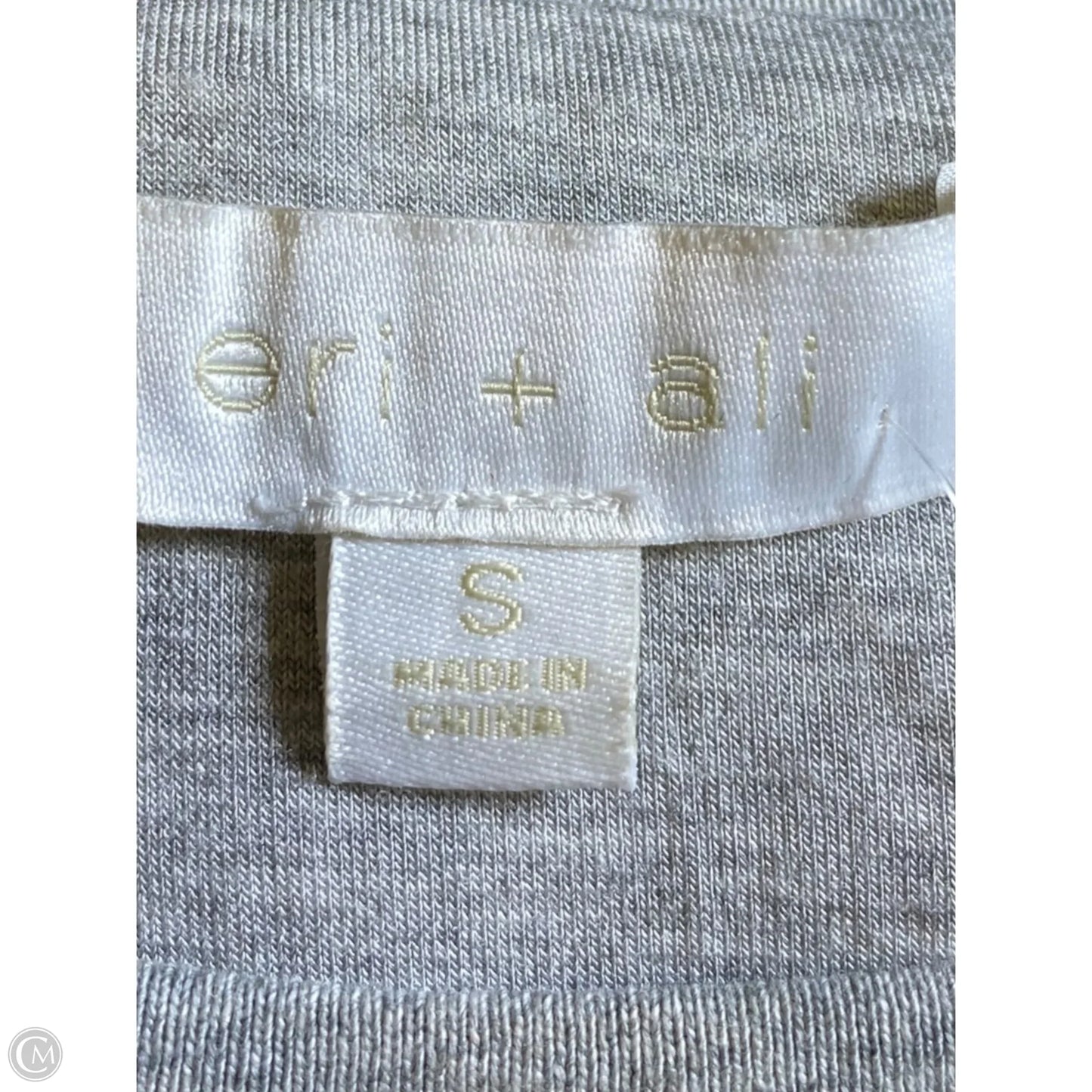 Top Long Sleeve By Eri + Ali In Silver, Size: S