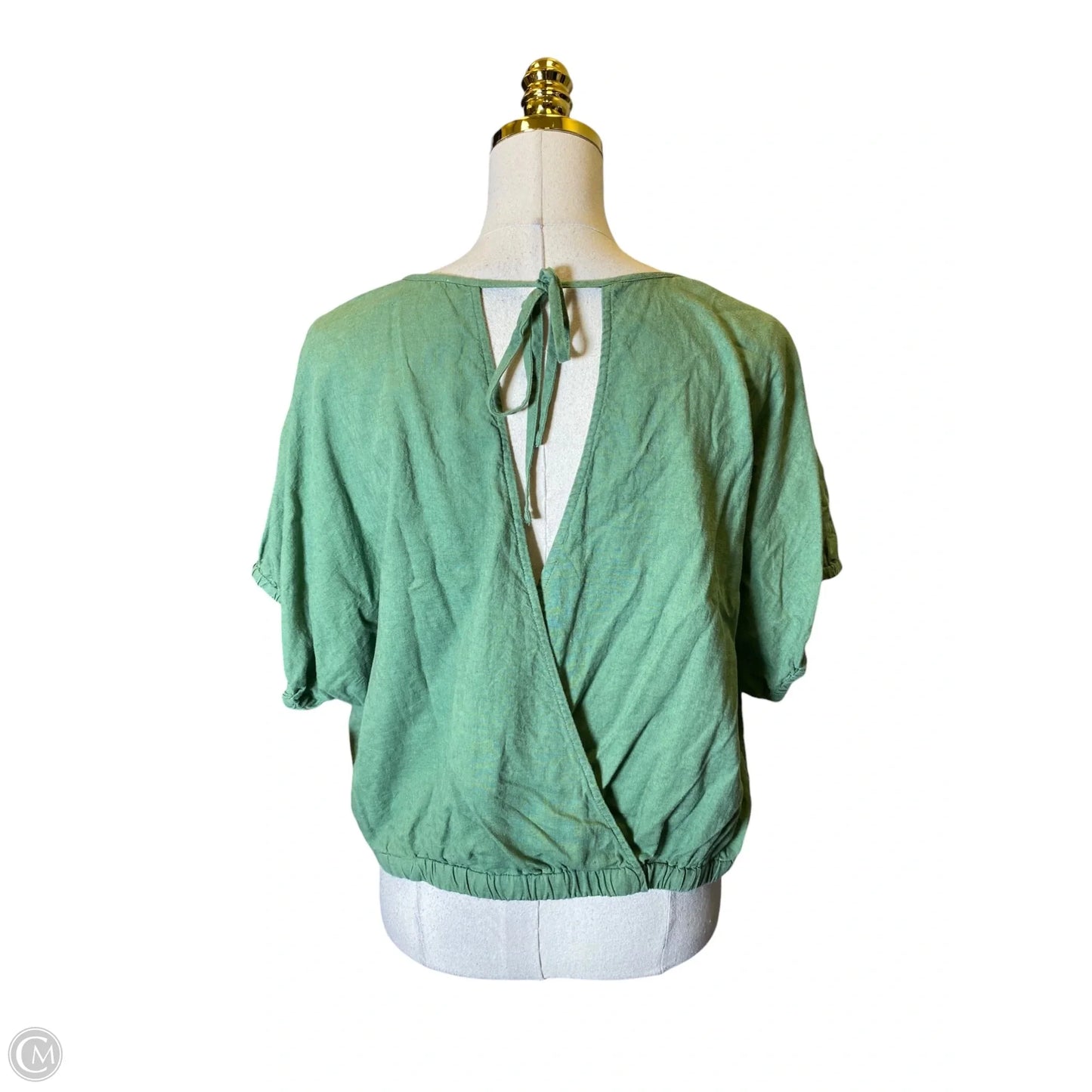 Top Short Sleeve By Madewell In Green, Size: L