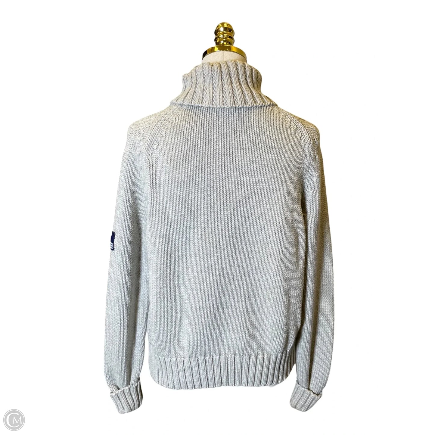 Sweater By Calvin Klein In Grey, Size: L