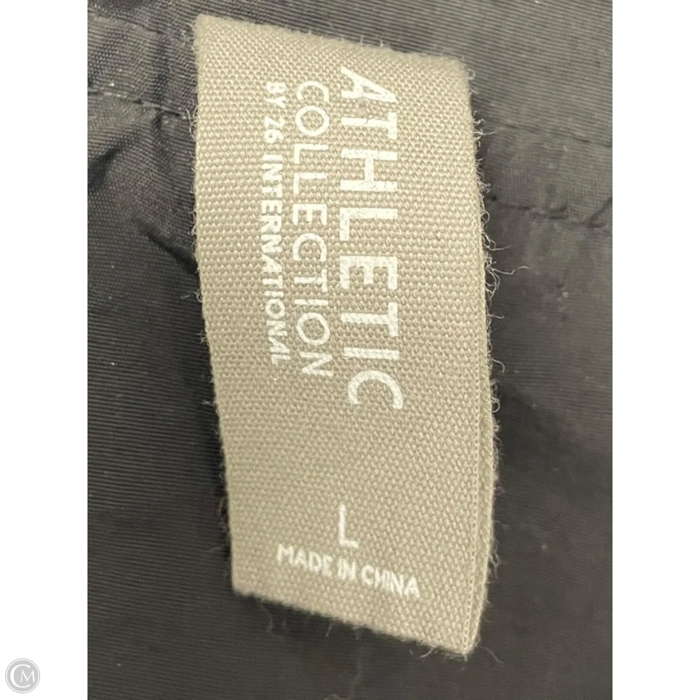 Athletic Jacket By Clothes Mentor In Black, Size: L