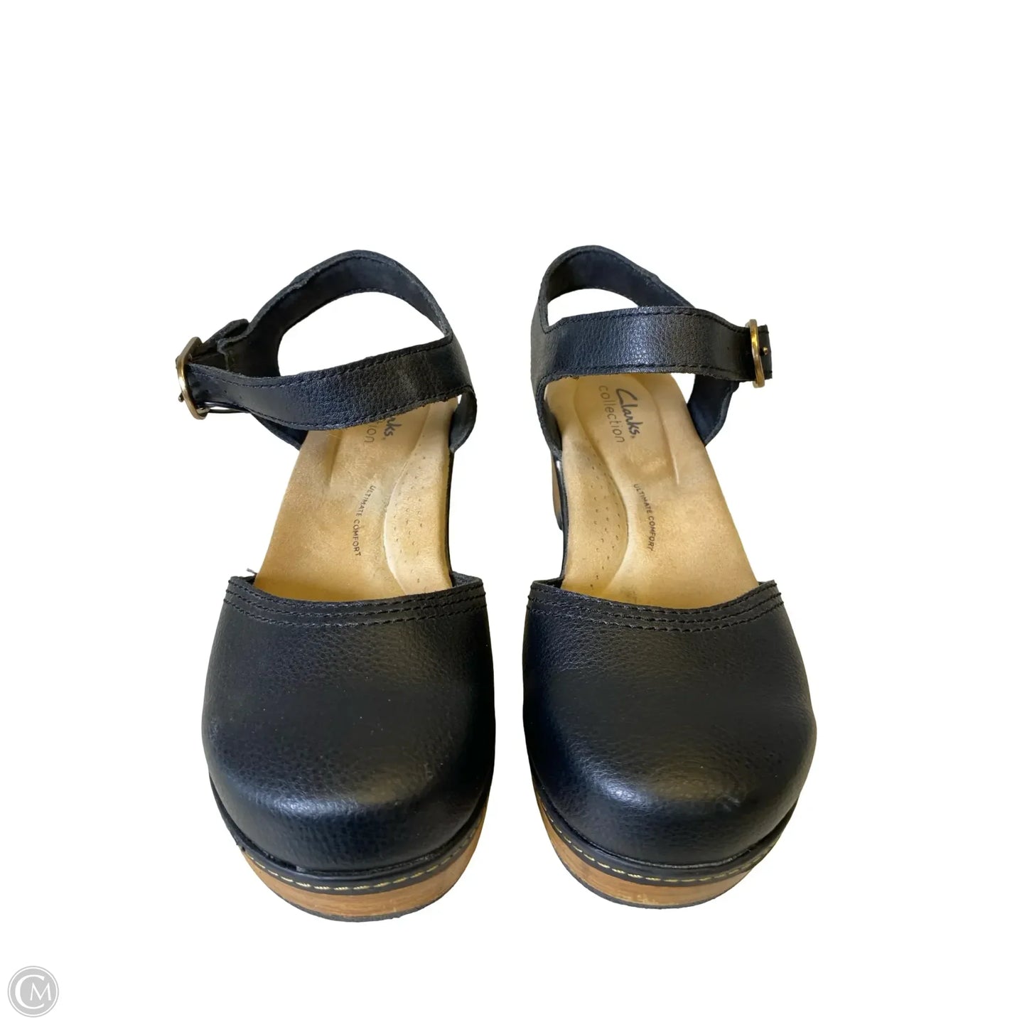 Shoes Heels Block By Clarks In Black, Size: 8