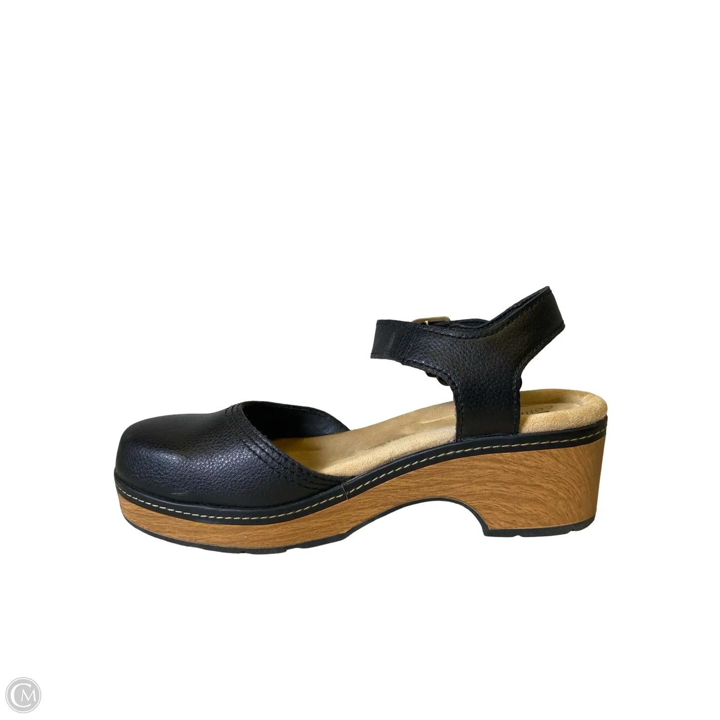 Shoes Heels Block By Clarks In Black, Size: 8