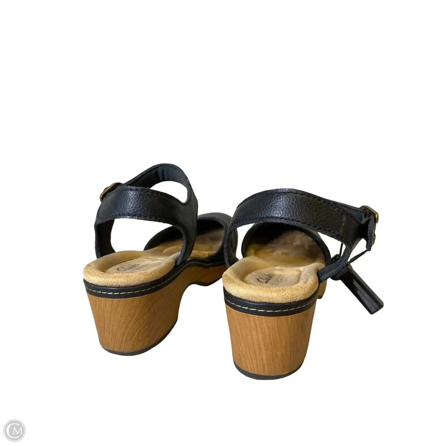 Shoes Heels Block By Clarks In Black, Size: 8