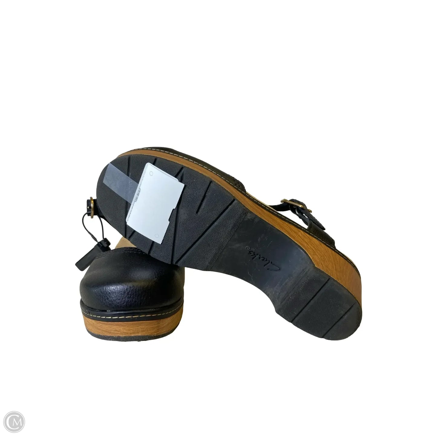 Shoes Heels Block By Clarks In Black, Size: 8