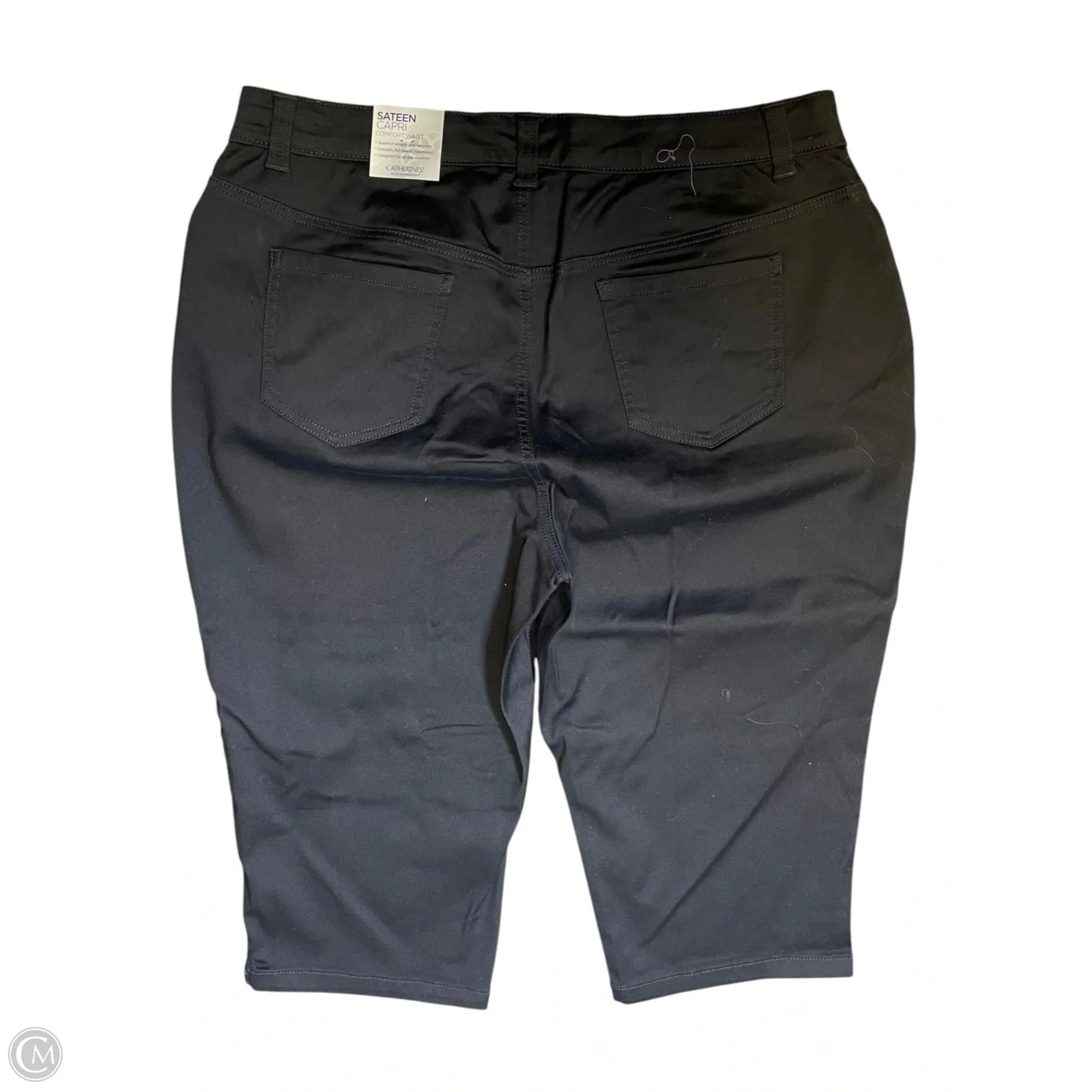 Capris By Catherines In Black, Size: 22