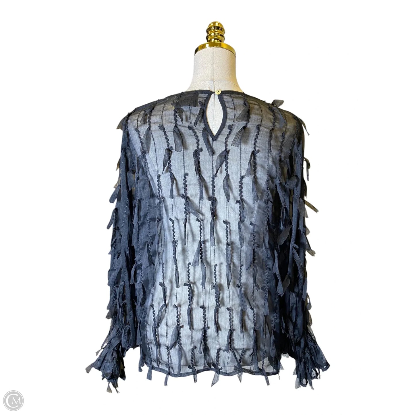 Top Long Sleeve By Cliche In Black, Size: L
