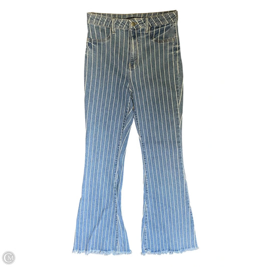 Jeans Boot Cut By Fashion Nova In Striped Pattern, Size: 10