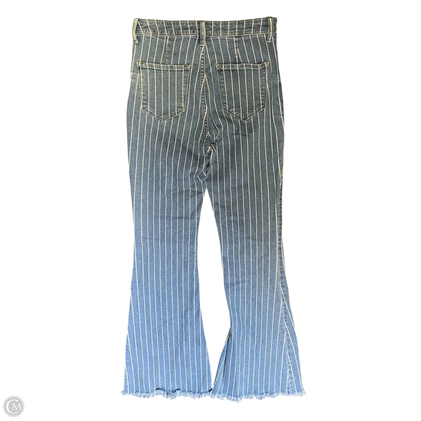 Jeans Boot Cut By Fashion Nova In Striped Pattern, Size: 10