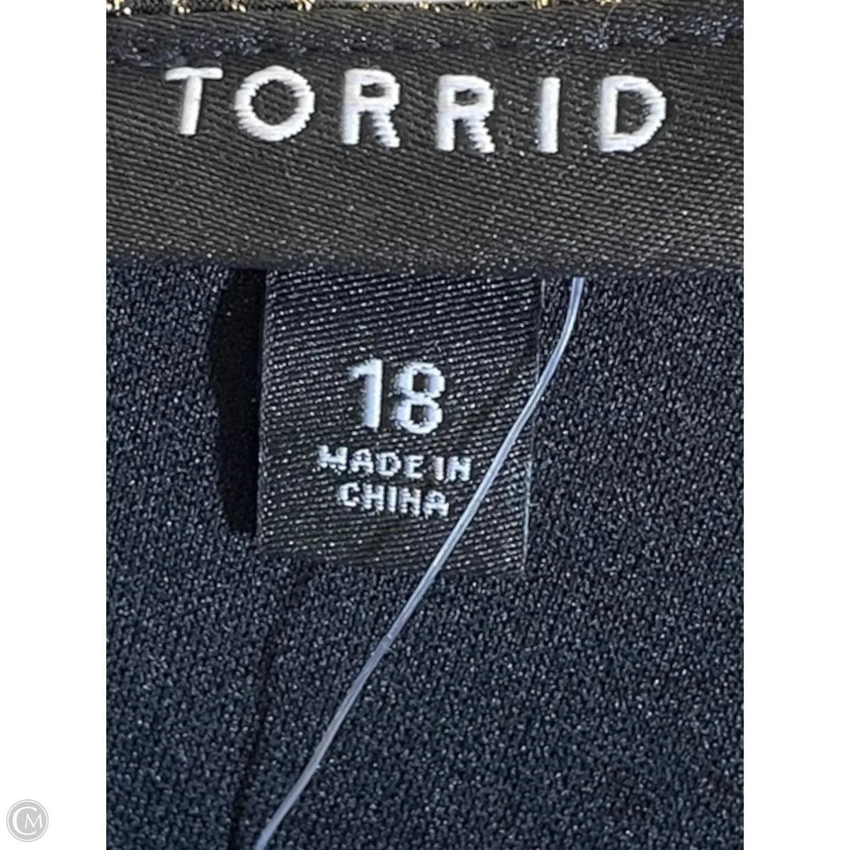 Jumpsuit By Torrid In Black & Gold, Size: 18