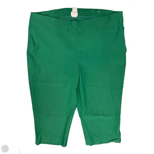 Capris By Chicos In Green, Size: Xl