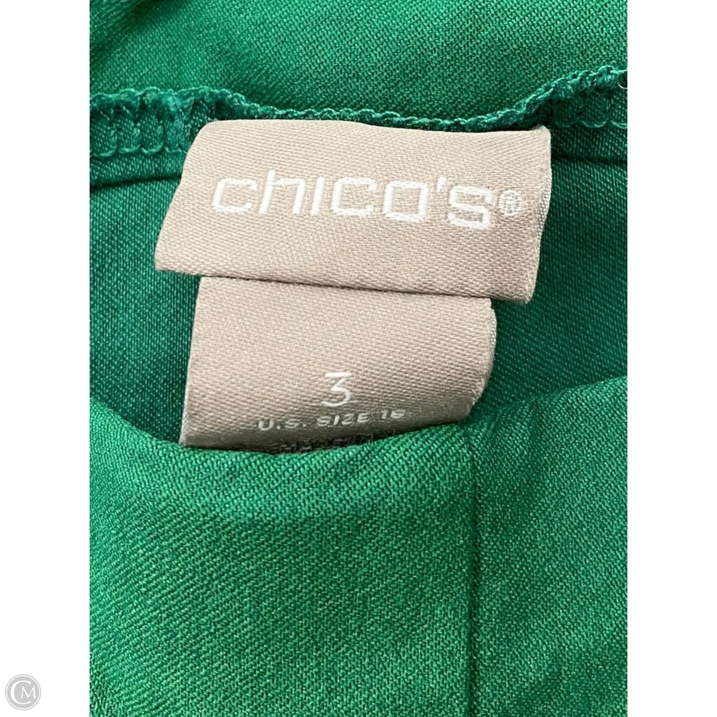 Capris By Chicos In Green, Size: Xl