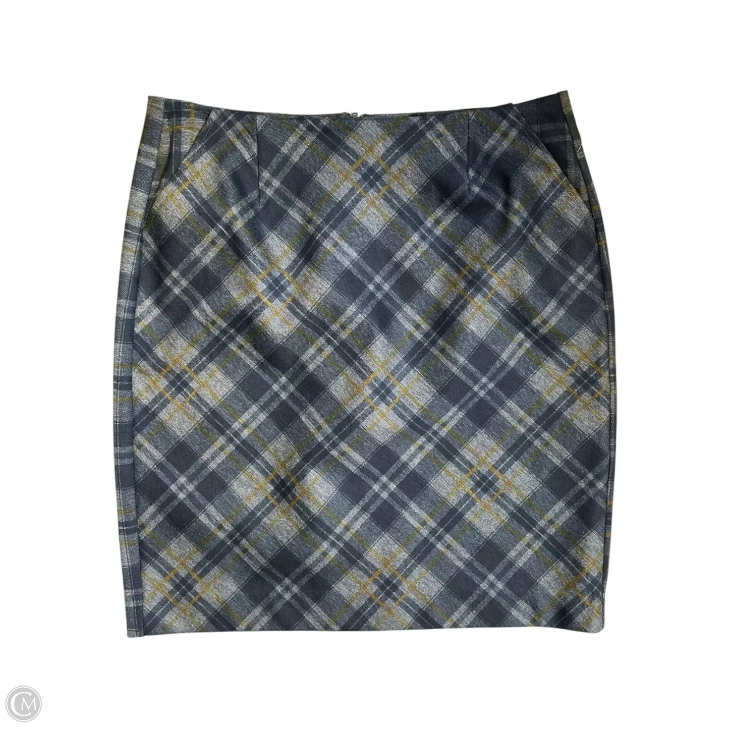 Skirt Midi By Cabi In Plaid Pattern, Size: 8