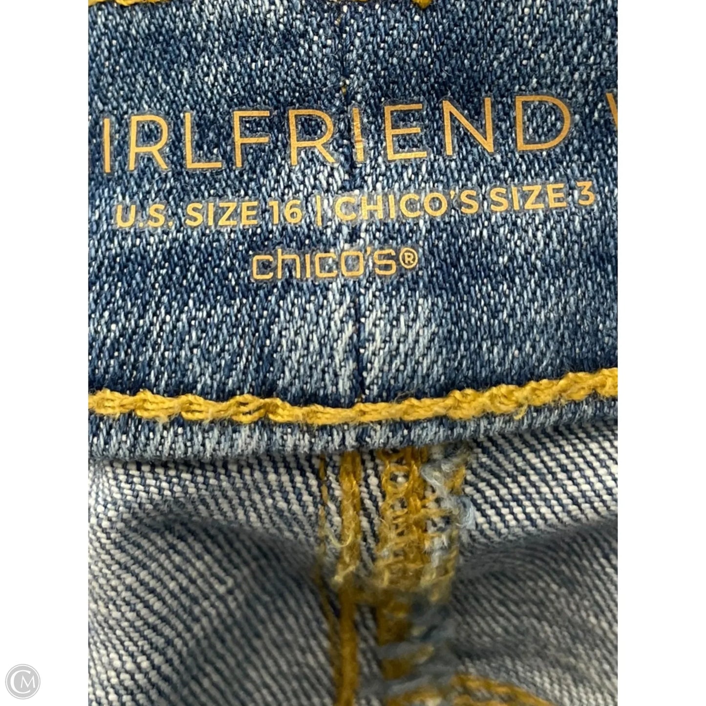 Jeans Wide Leg By Chicos In Blue Denim, Size: 16