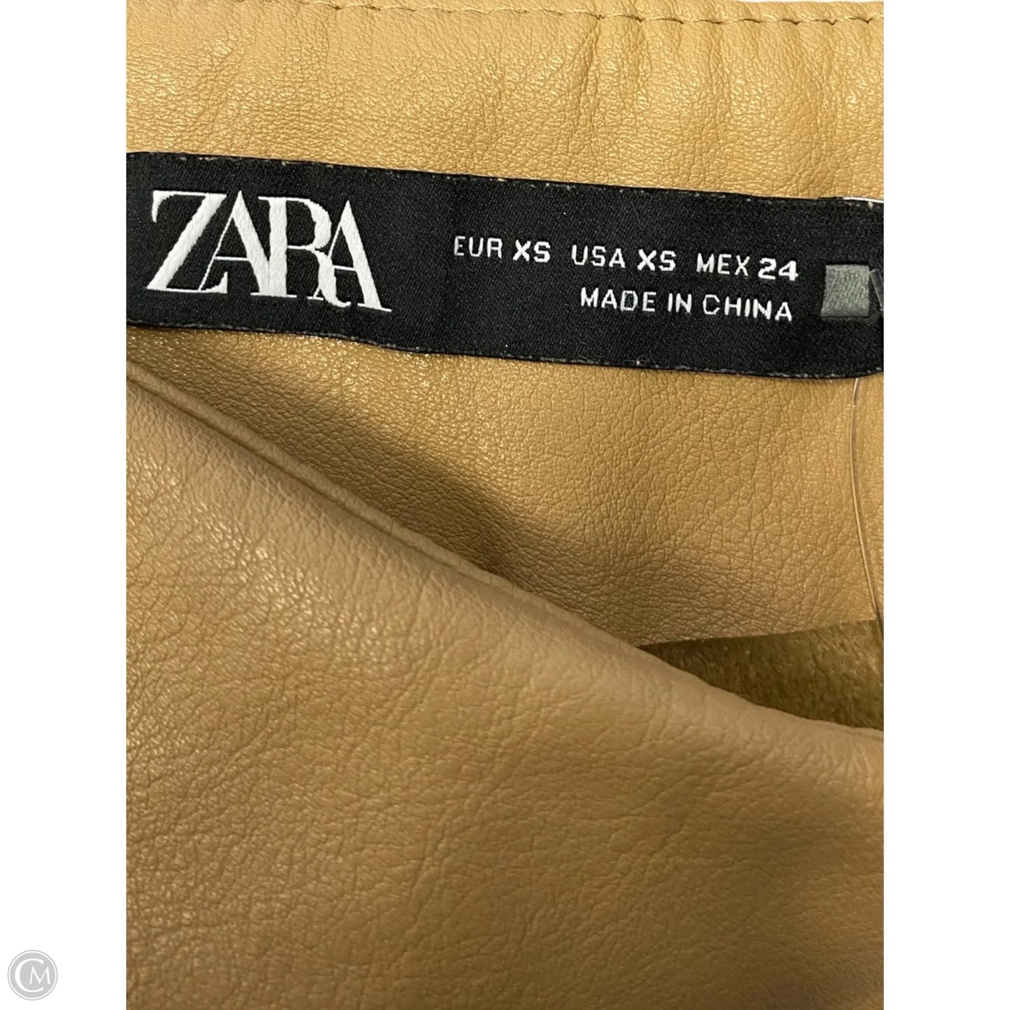 Skort By Zara In Tan, Size: Xs
