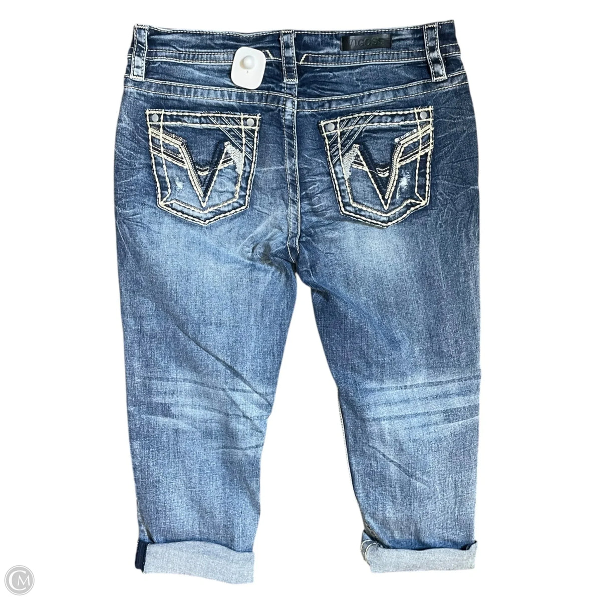 Capris By Vigoss In Blue Denim, Size: 8
