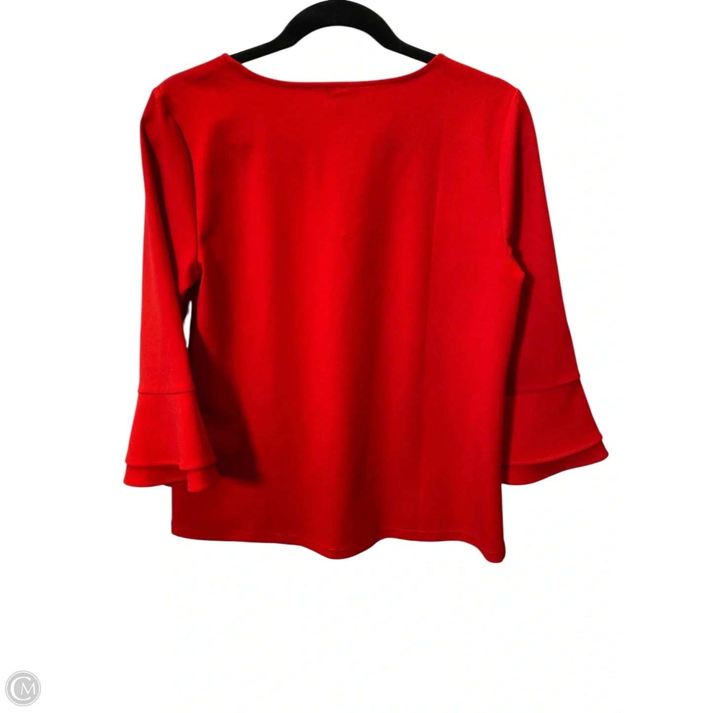 Top Long Sleeve By Ann Taylor In Red, Size: M