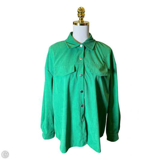 Top Long Sleeve By Clothes Mentor In Green, Size: Xl