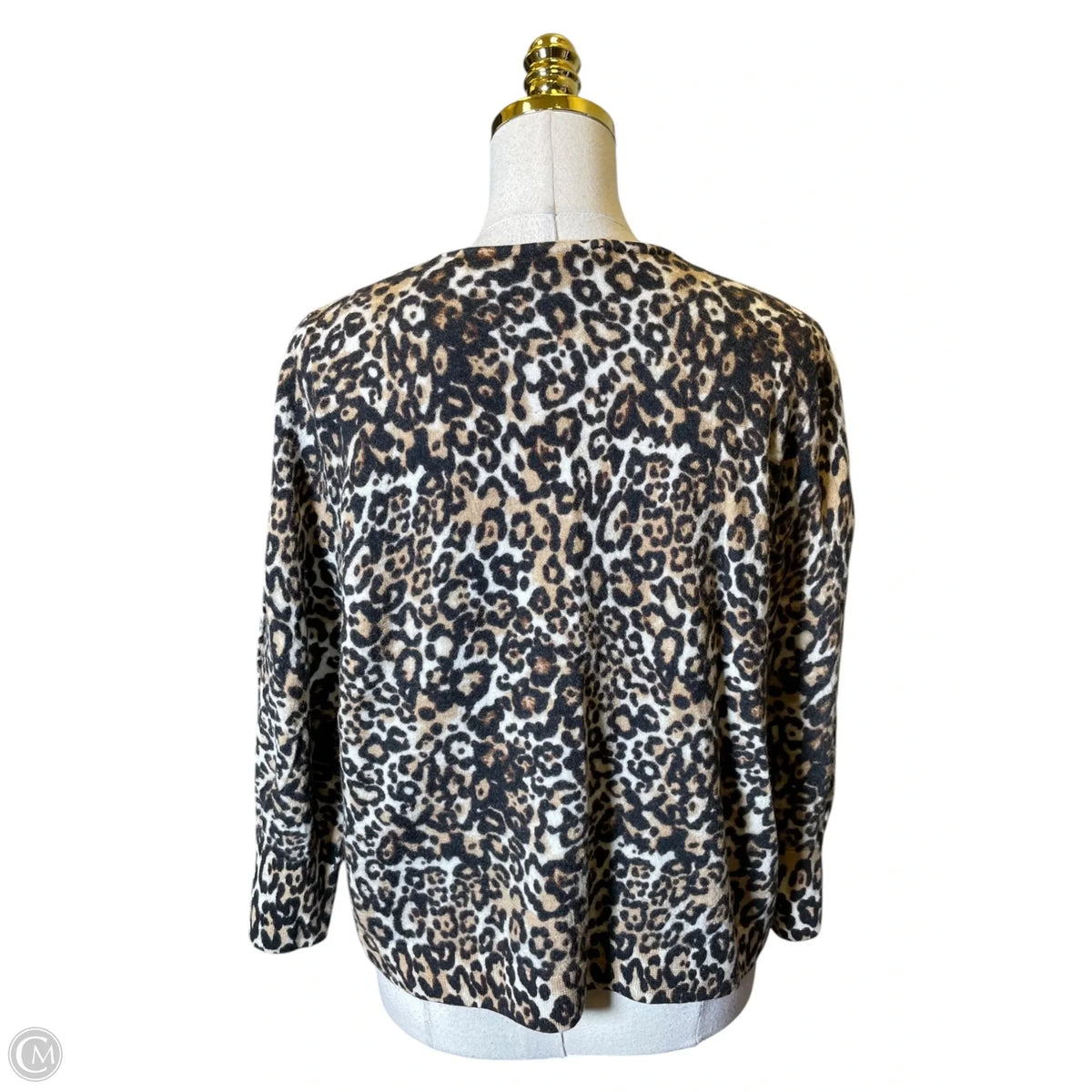 Top Long Sleeve By Talbots In Animal Print, Size: 2x