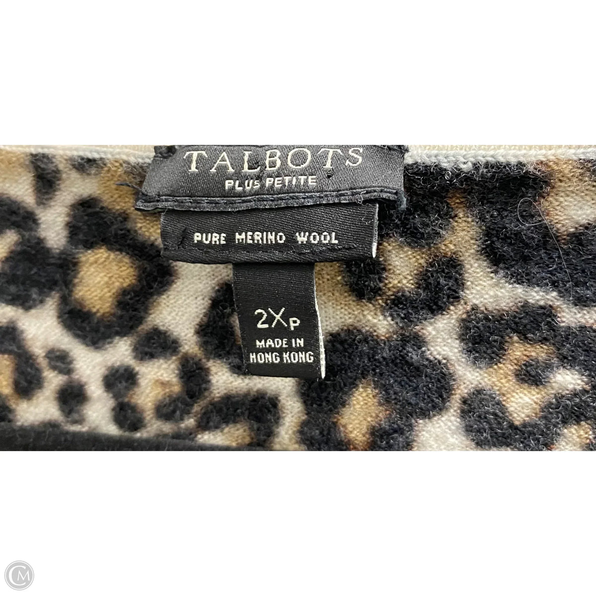 Top Long Sleeve By Talbots In Animal Print, Size: 2x