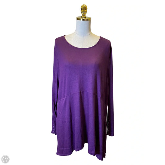 Top Long Sleeve By Chicos In Purple, Size: Xxl