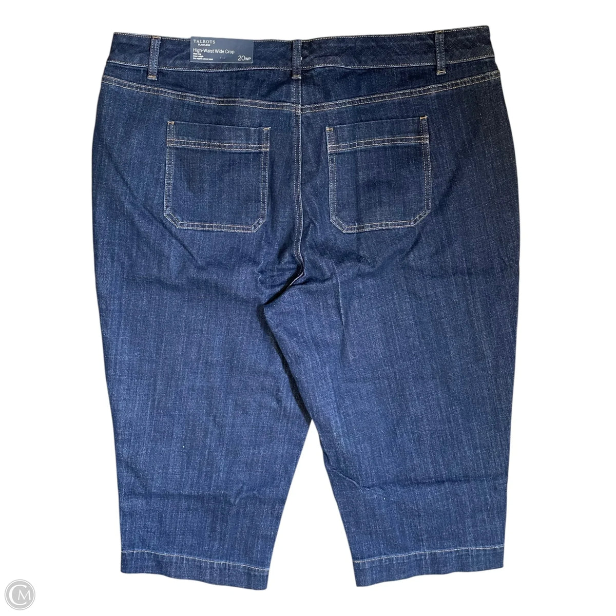 Jeans Cropped By Talbots In Blue Denim, Size: 20