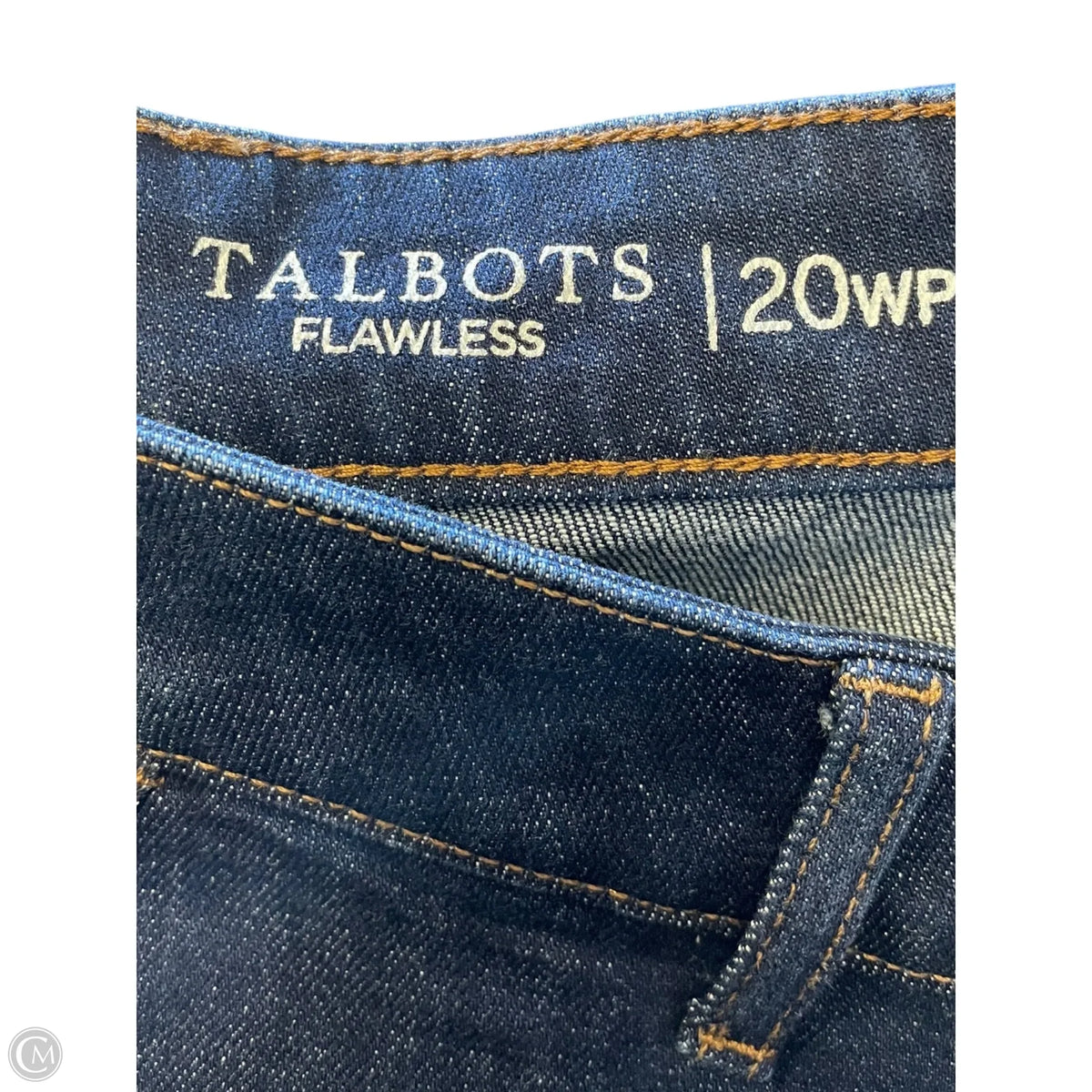 Jeans Cropped By Talbots In Blue Denim, Size: 20