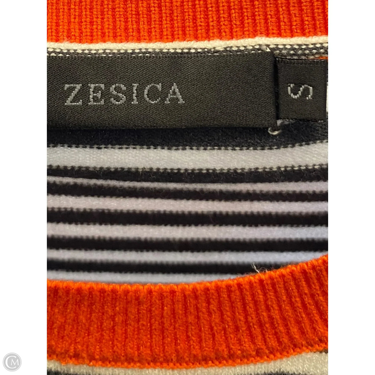 Top Long Sleeve By Zesica In Striped Pattern, Size: S
